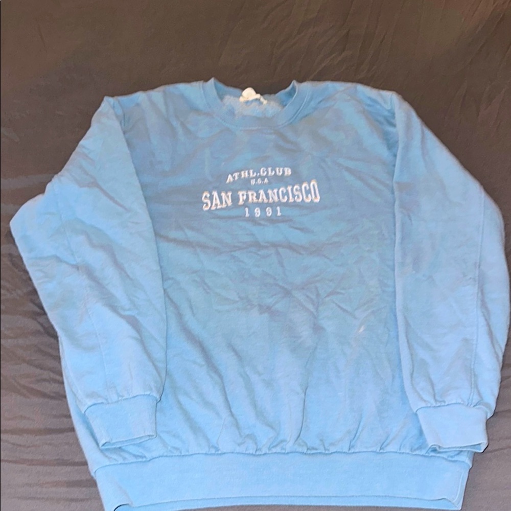 Blue San Francisco Graphic Men's Sweater